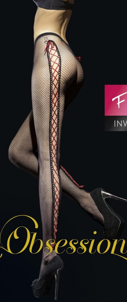 Fiore Corset Bow Netted Tights
