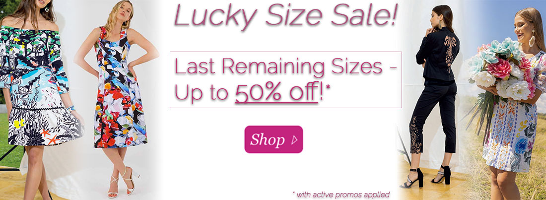 Lucky Size Sale: Last Remaining Sizes up to 50% off