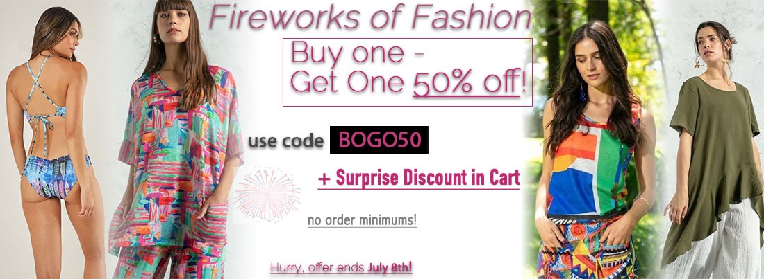 Fireworks of Fashion: Buy One - Get One 50% off + Surprise Discount in Cart