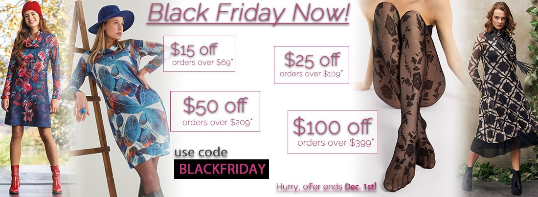 Black Friday Now: Get $15 off orders over $69, $25 off orders over $109, $50 off orders over $209, $100 orders over $399