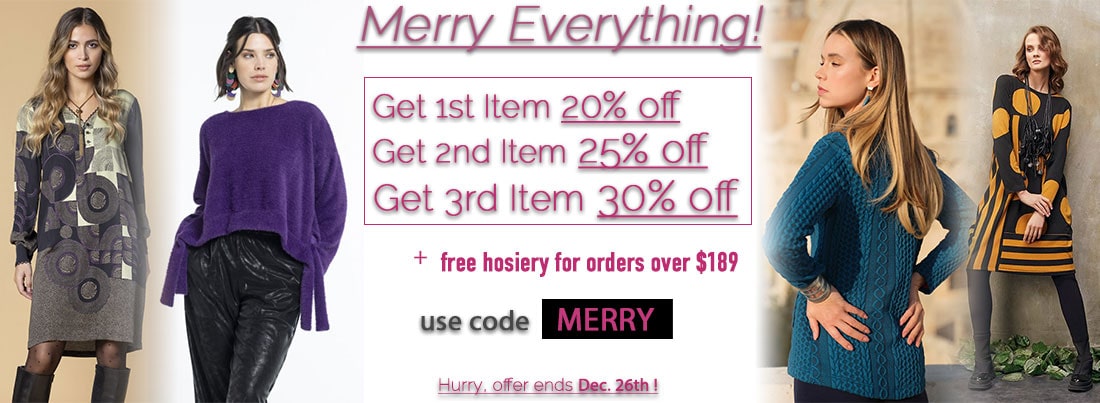 Merry Everything: Get First Item 20% Off, Second Item 25% Off, Third Item 30% Off