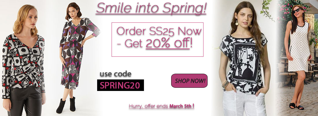 Smile into Spring: Order SS25 Early and get 20% off